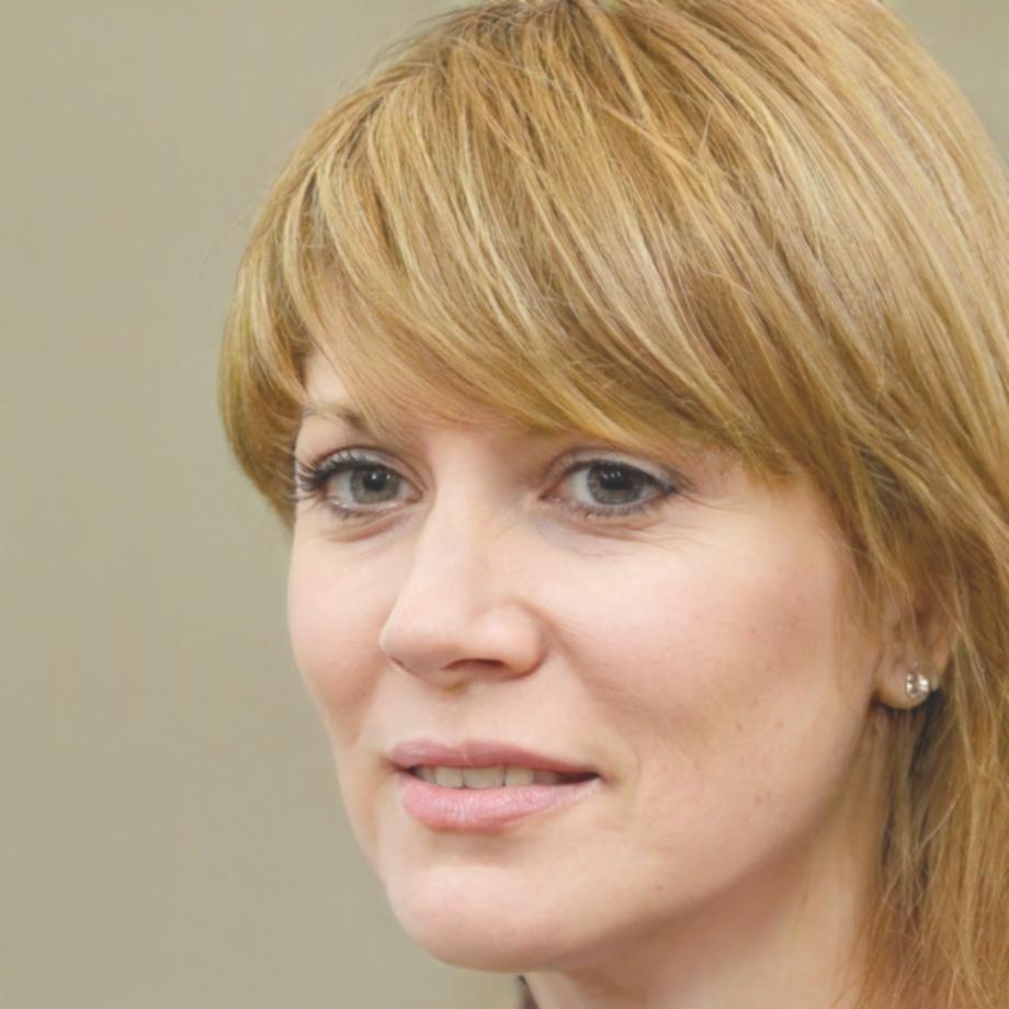 Claudia Hartmann bei einer Finanzberatung mit Kunden